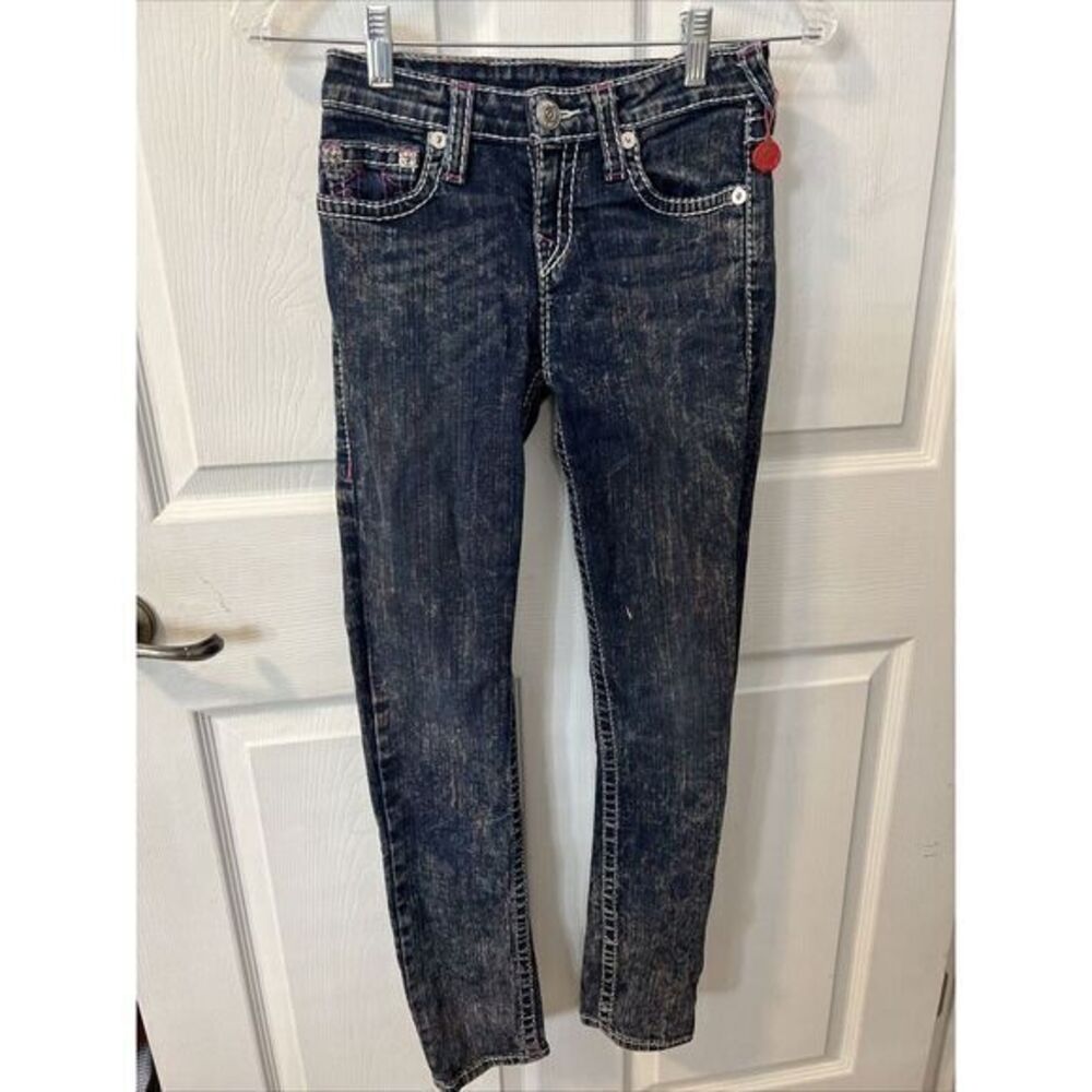 True Religion Sweet Lilac Skinny Jeans Girl's Size (14) Blue - Picture 3 of 10